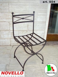 ART. SD4 sedia in metallo intrecciata.
